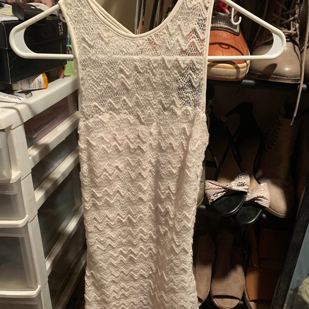 Guess White Lacey Dress
